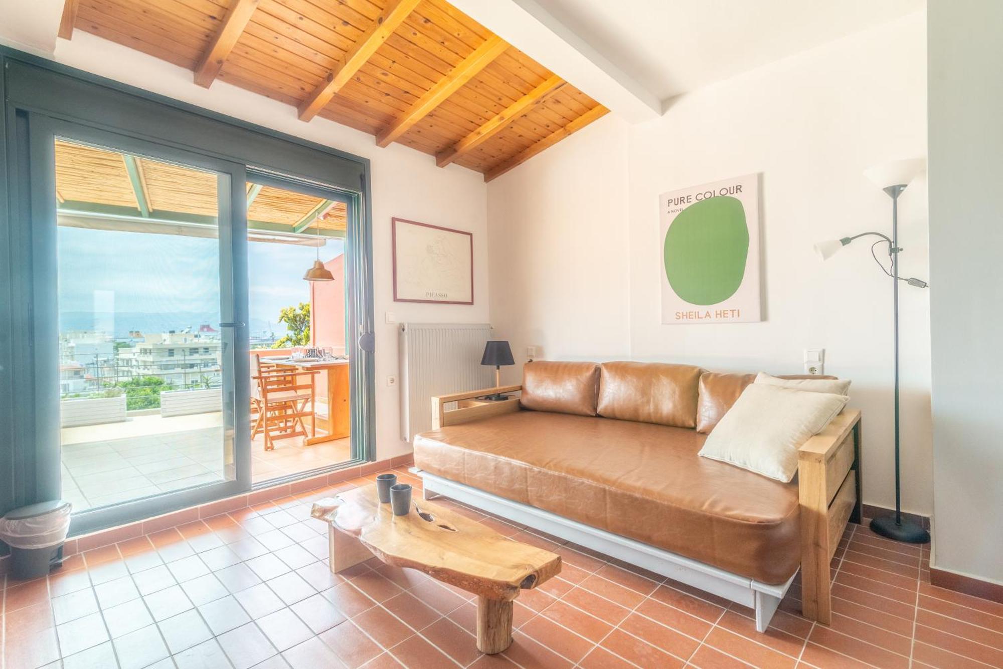 City Loft Near The Airport With Seaview 伊拉克利翁 外观 照片